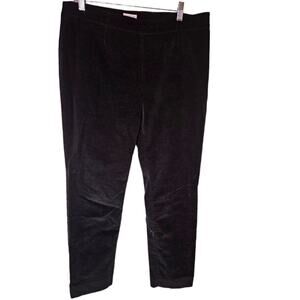 J. Jill Corduroy black Precision stretch corduroy pants. Size 12
